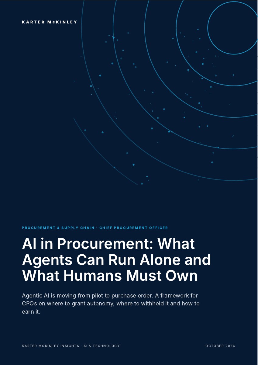 Front cover of AI in Procurement: What Agents Can Run Alone and What Humans Must Own