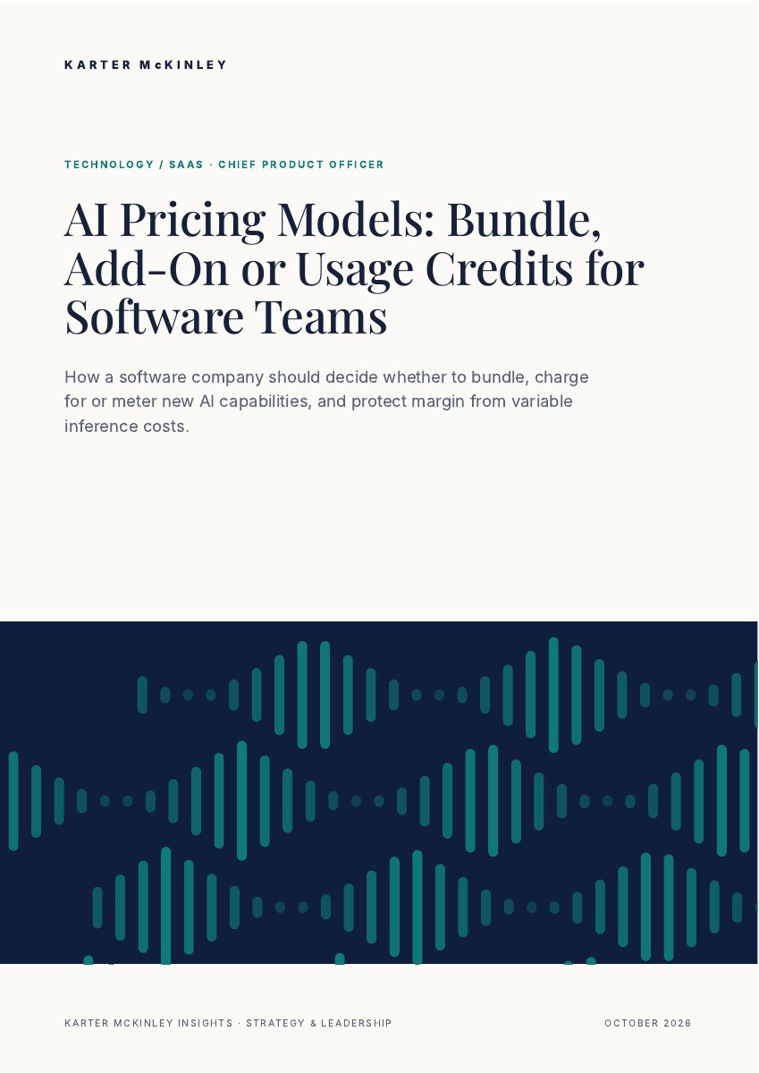 Front cover of AI Pricing Models: Bundle, Add-On or Usage Credits for Software Teams