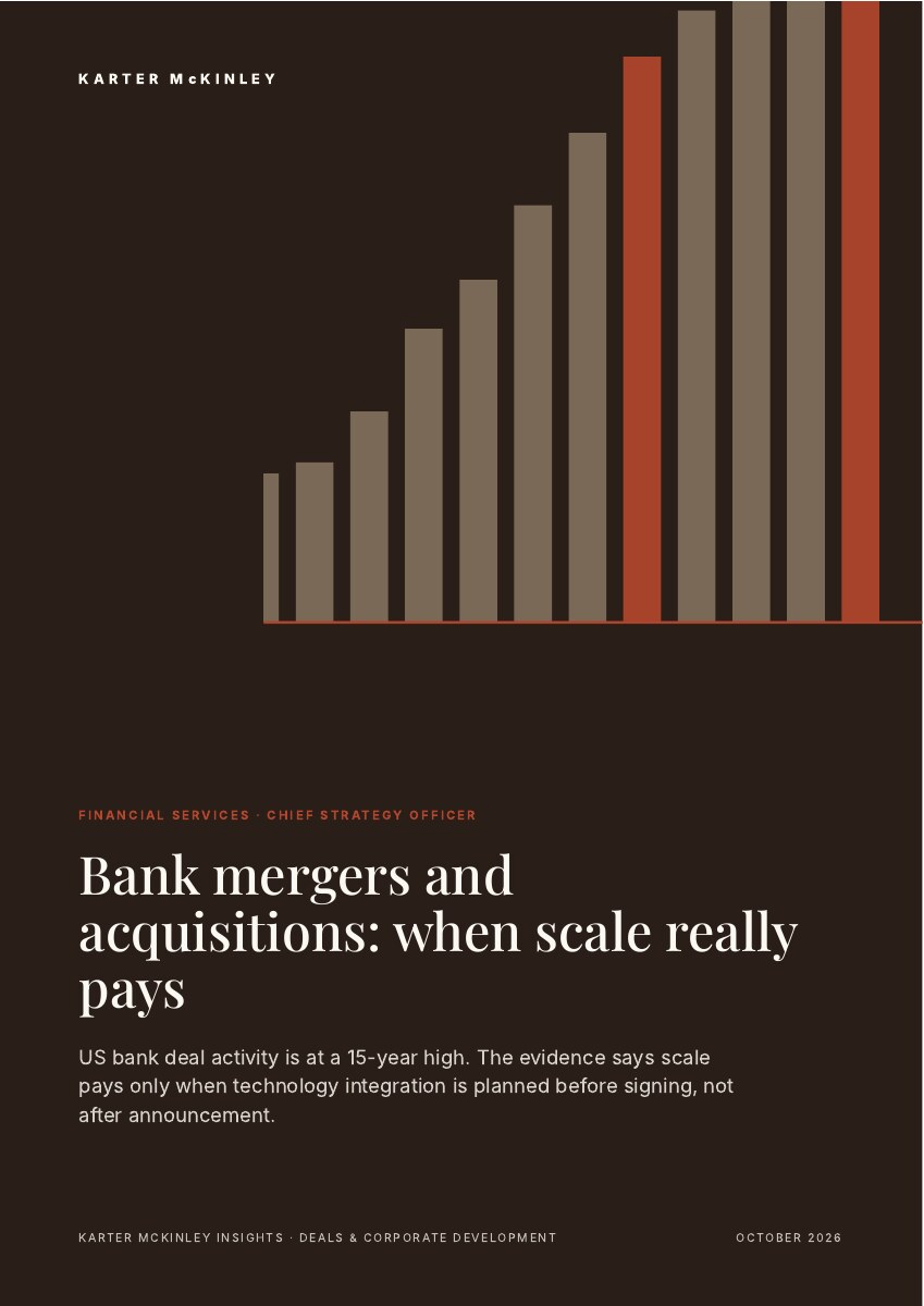 Front cover of Bank mergers and acquisitions: when scale really pays