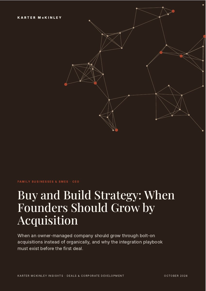 Front cover of Buy and Build Strategy: When Founders Should Grow by Acquisition