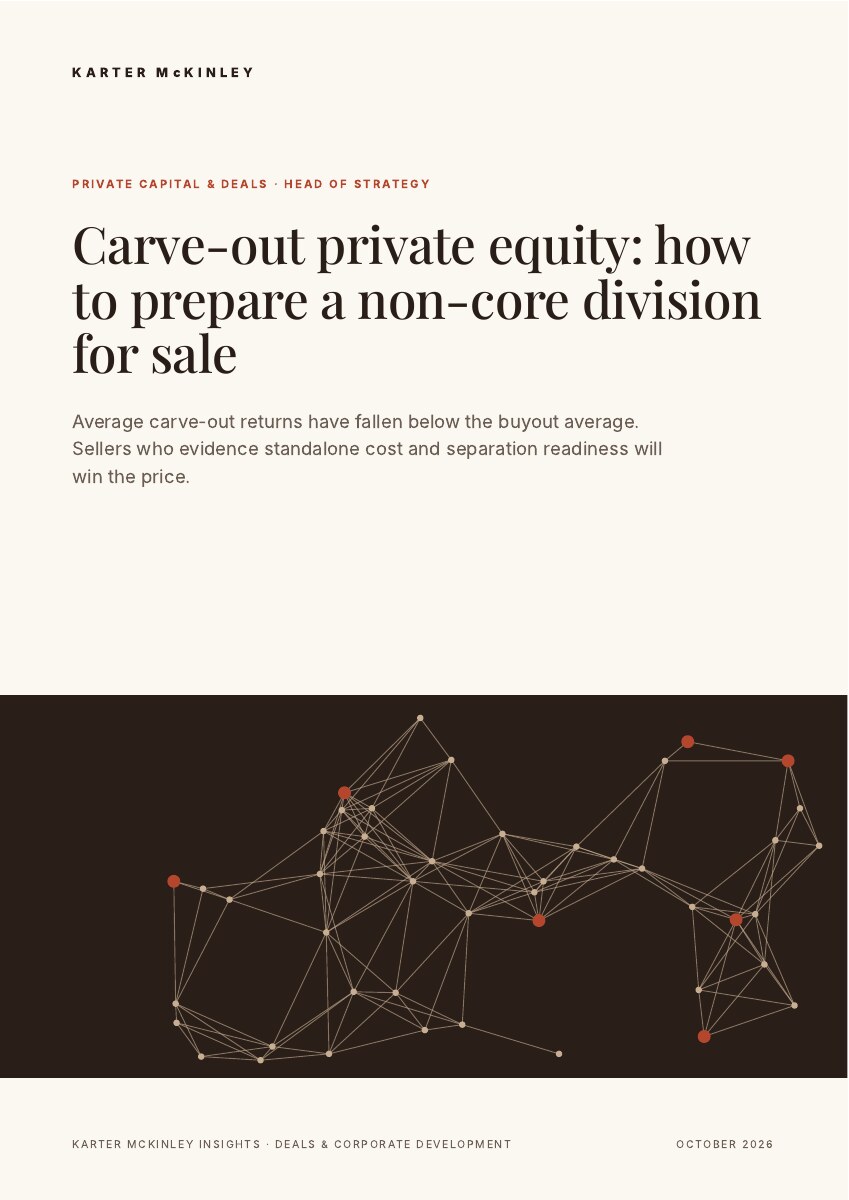 Front cover of Carve-out private equity: how to prepare a non-core division for sale
