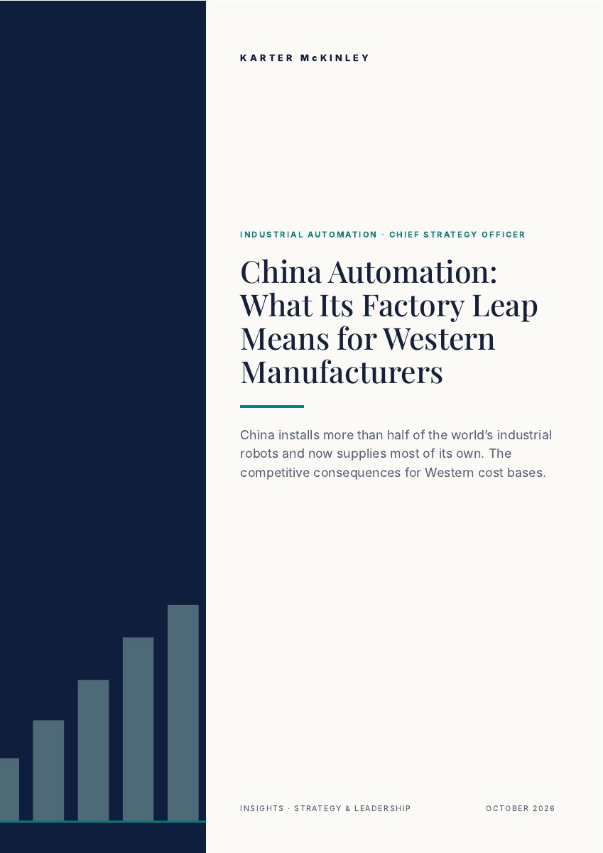 Front cover of China Automation: What Its Factory Leap Means for Western Manufacturers