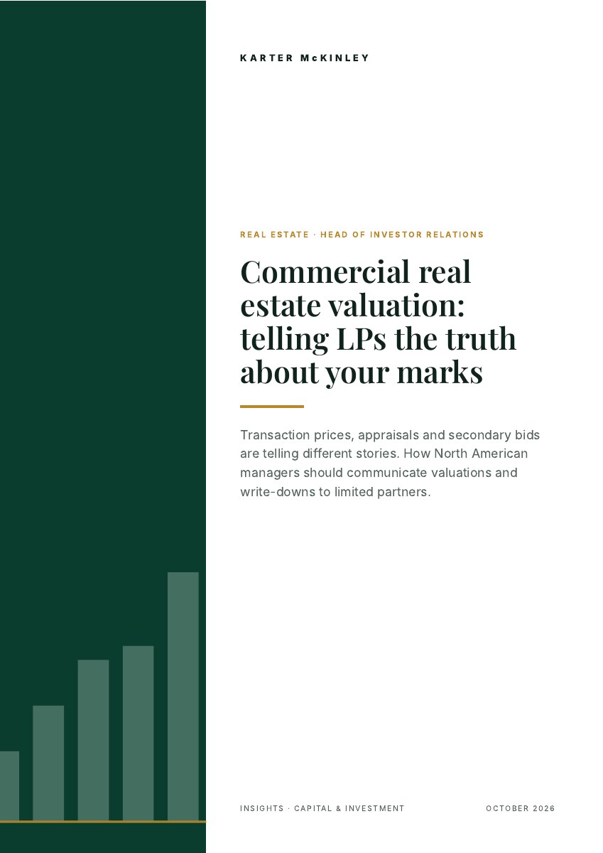 Front cover of Commercial real estate valuation: telling LPs the truth about your marks