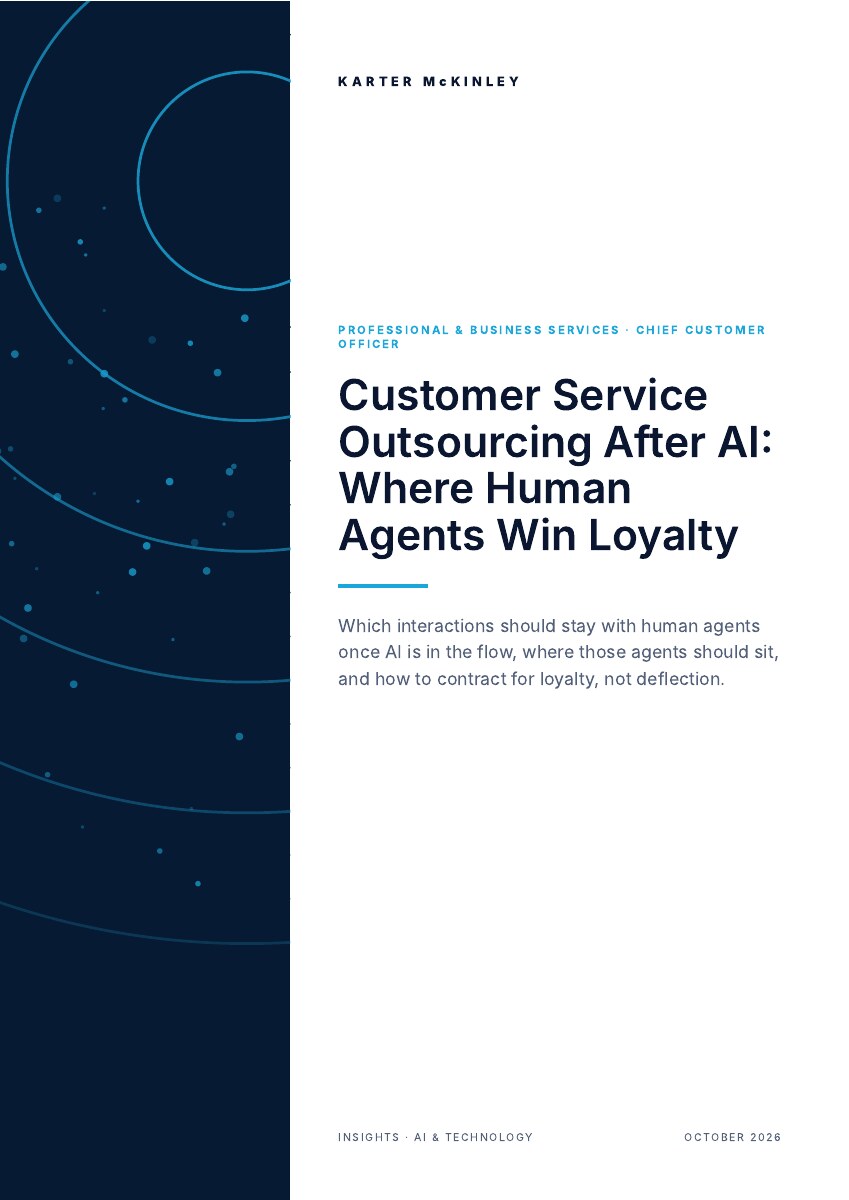 Front cover of Customer Service Outsourcing After AI: Where Human Agents Win Loyalty