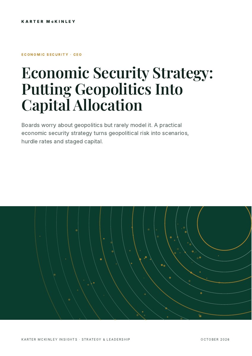 Front cover of Economic Security Strategy: Putting Geopolitics Into Capital Allocation