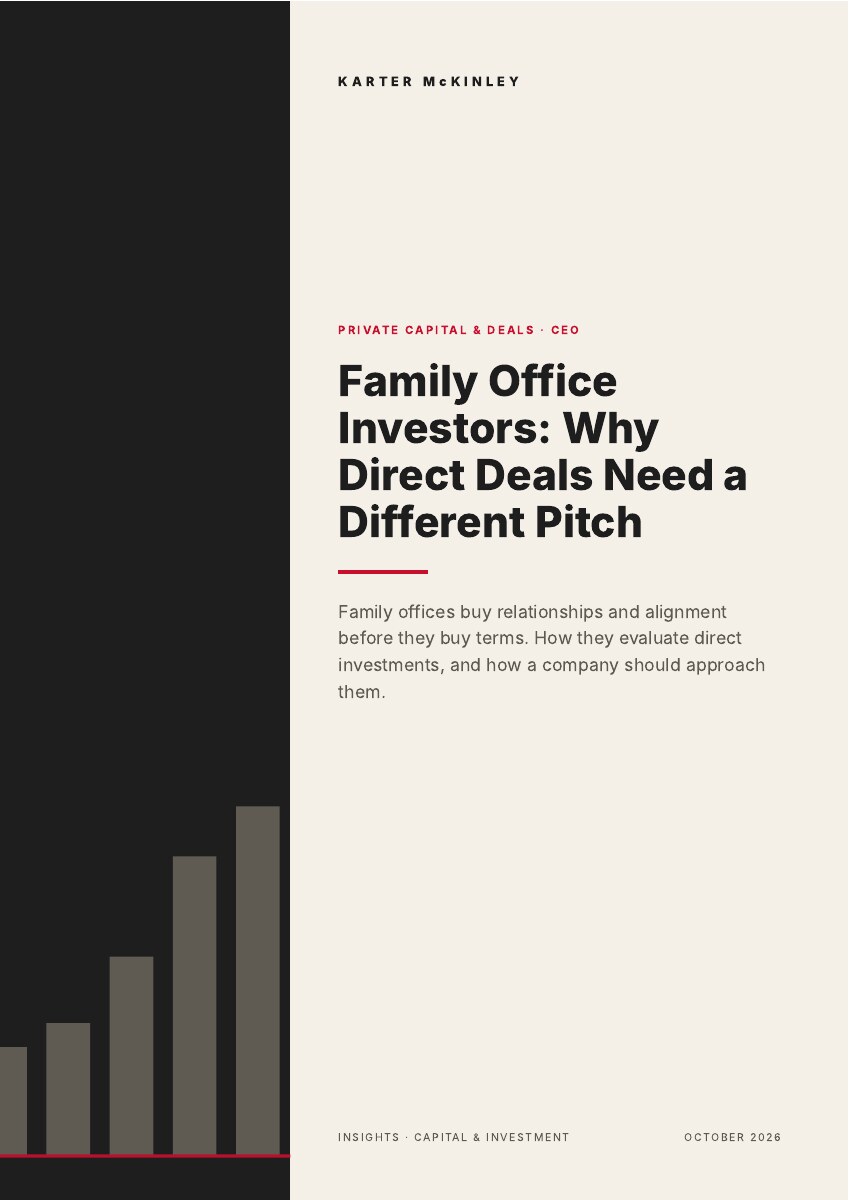 Front cover of Family Office Investors: Why Direct Deals Need a Different Pitch