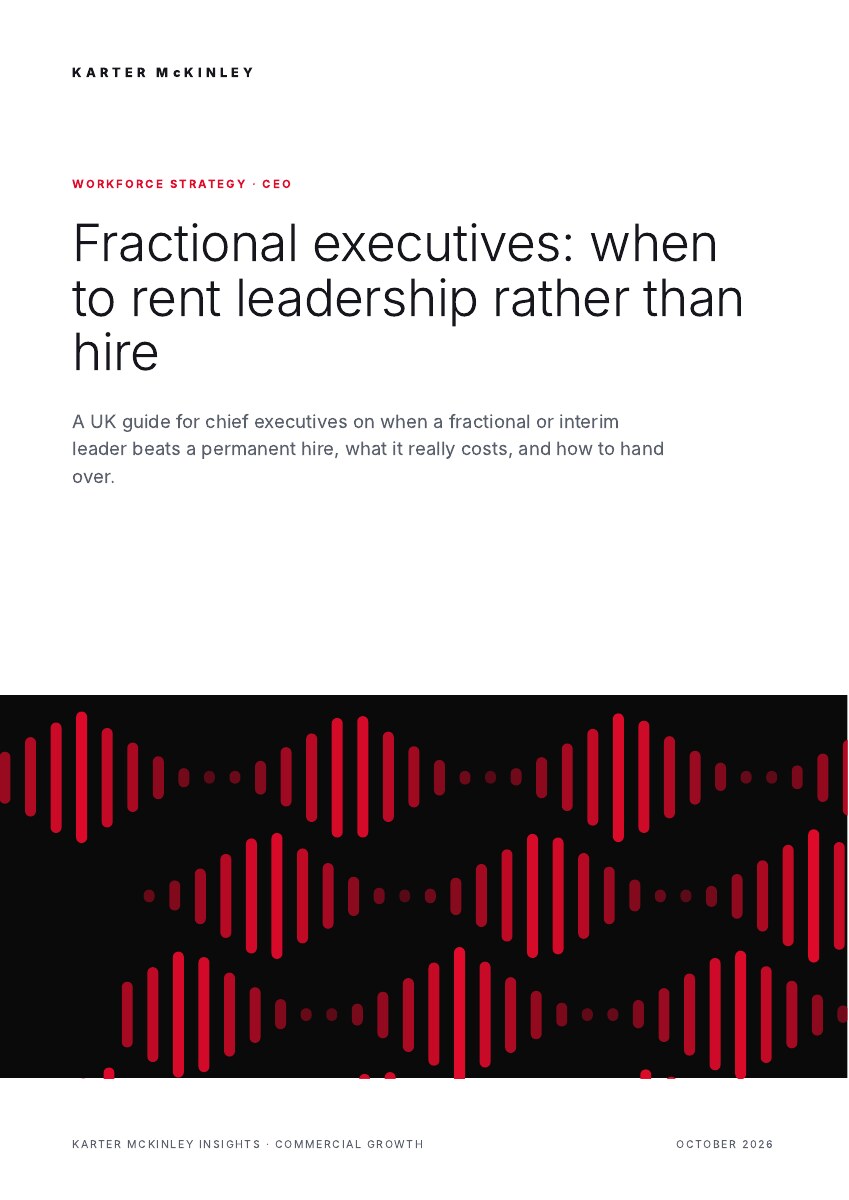 Front cover of Fractional executives: when to rent leadership rather than hire