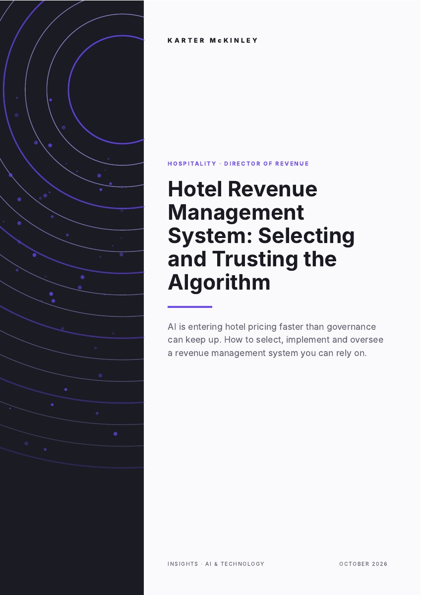 Front cover of Hotel Revenue Management System: Selecting and Trusting the Algorithm