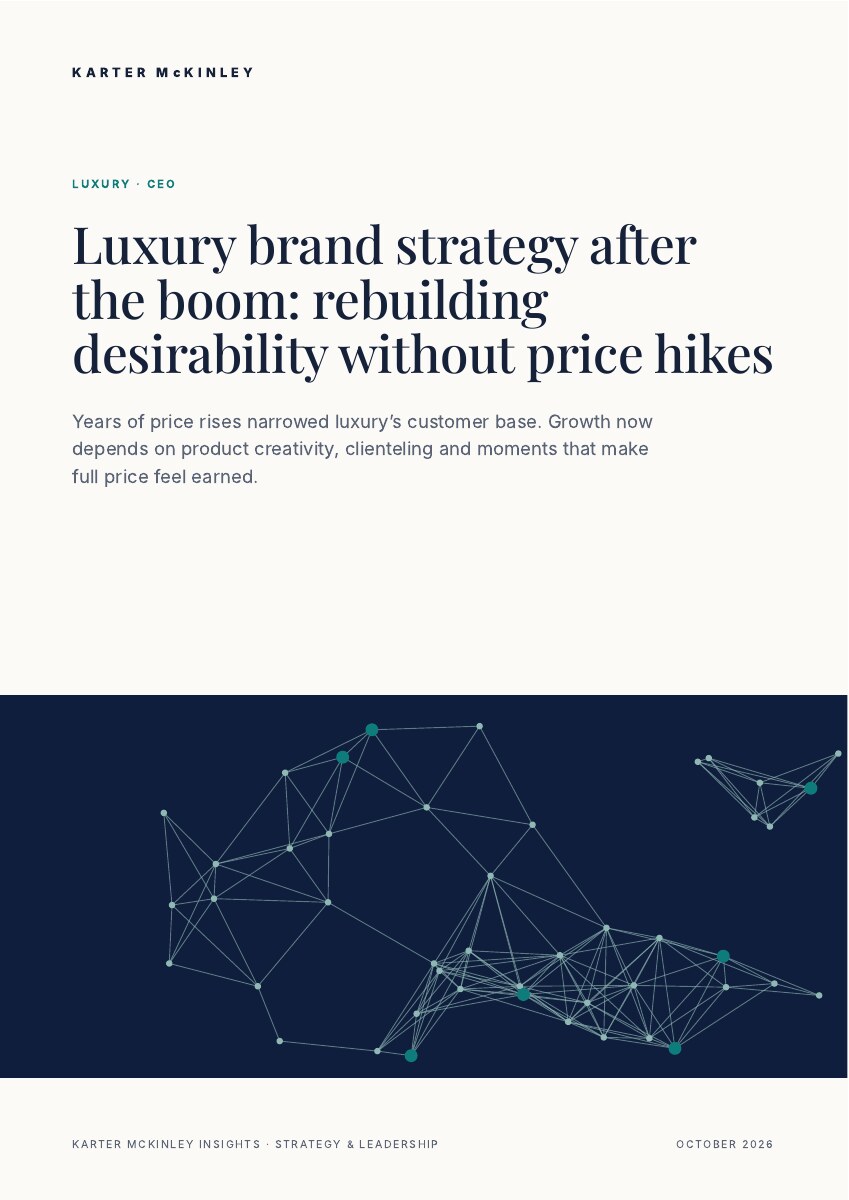 Front cover of Luxury brand strategy after the boom: rebuilding desirability without price hikes