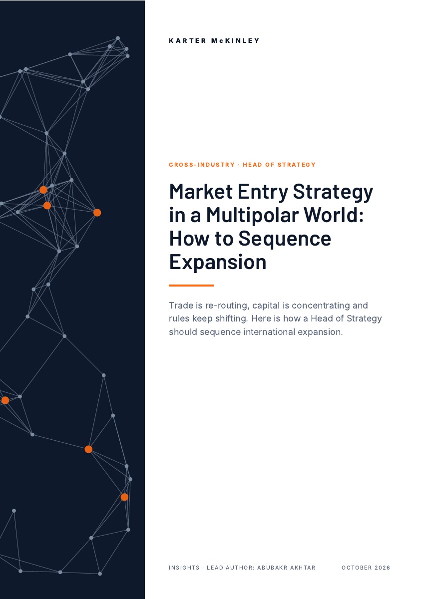 Front cover of Market Entry Strategy in a Multipolar World: How to Sequence Expansion