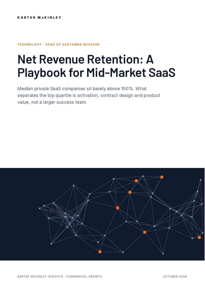 Front cover of Net Revenue Retention: A Playbook for Mid-Market SaaS