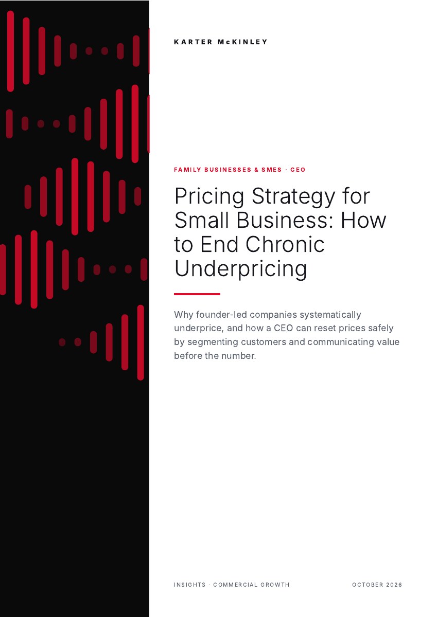 Front cover of Pricing Strategy for Small Business: How to End Chronic Underpricing