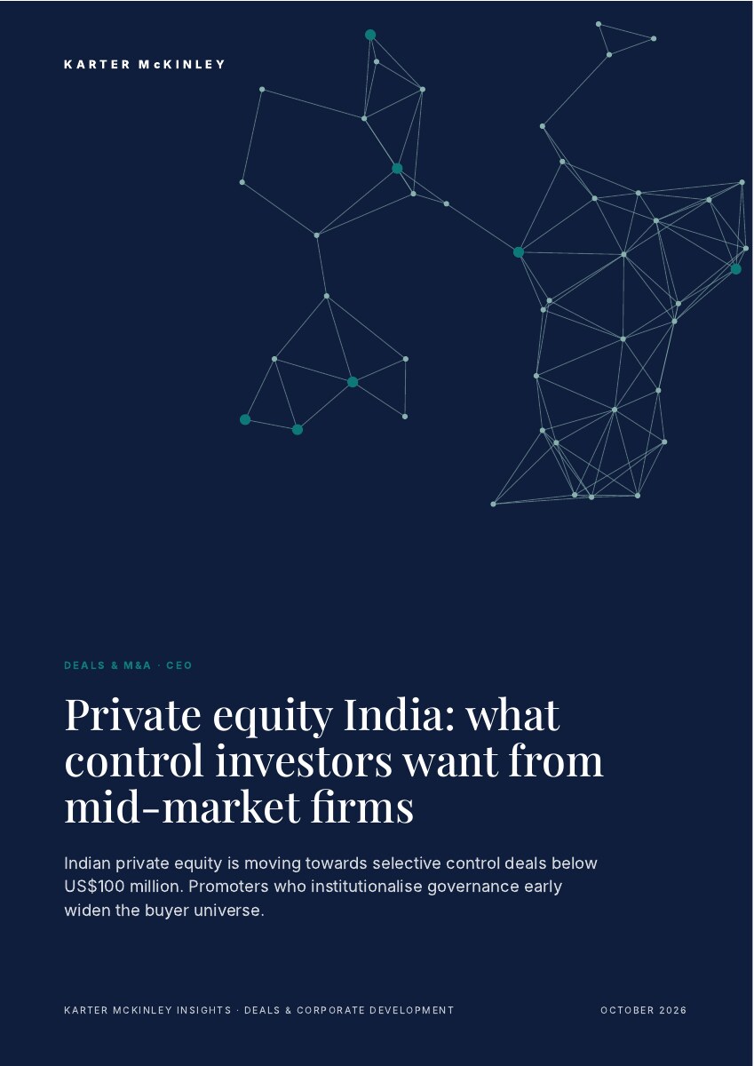 Front cover of Private equity India: what control investors want from mid-market firms