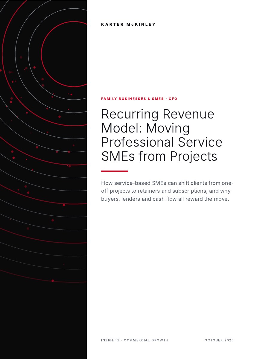 Front cover of Recurring Revenue Model: Moving Professional Service SMEs from Projects