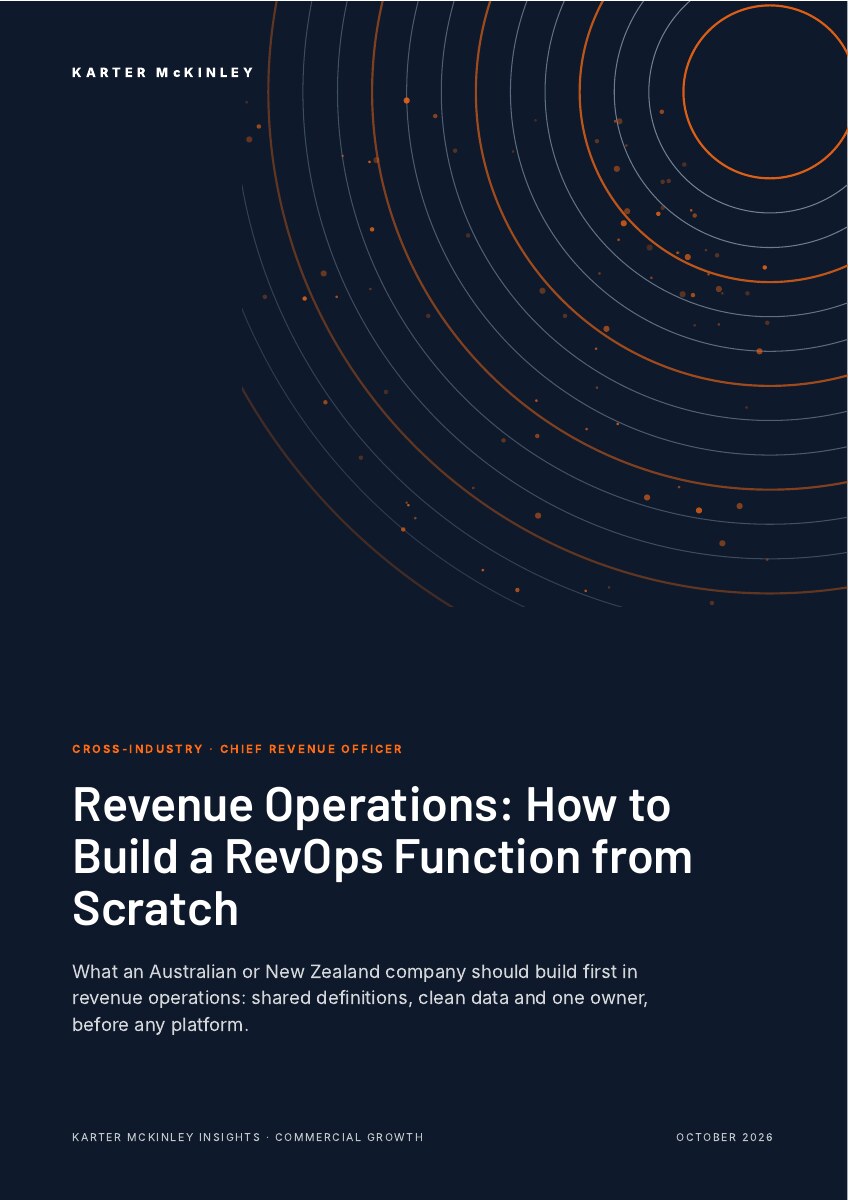 Front cover of Revenue Operations: How to Build a RevOps Function from Scratch