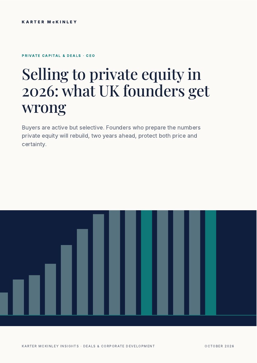 Front cover of Selling to private equity in 2026: what UK founders get wrong