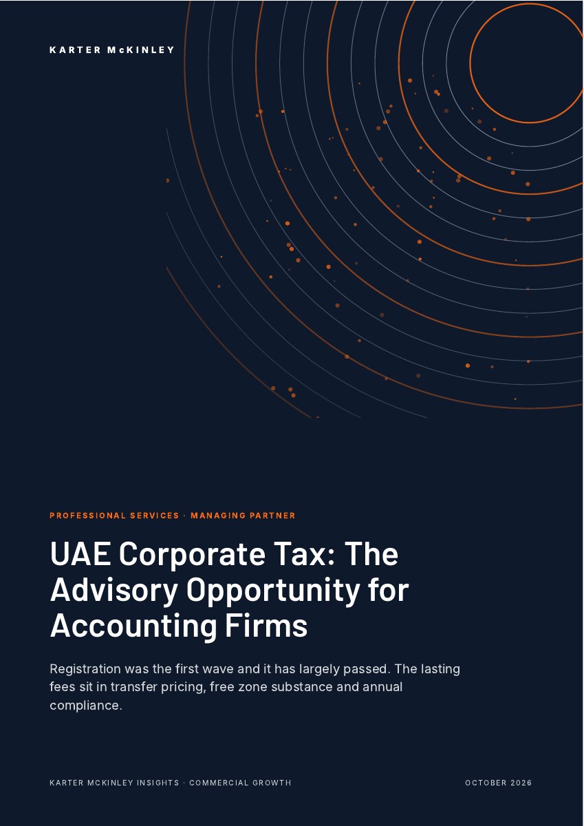 Front cover of UAE Corporate Tax: The Advisory Opportunity for Accounting Firms