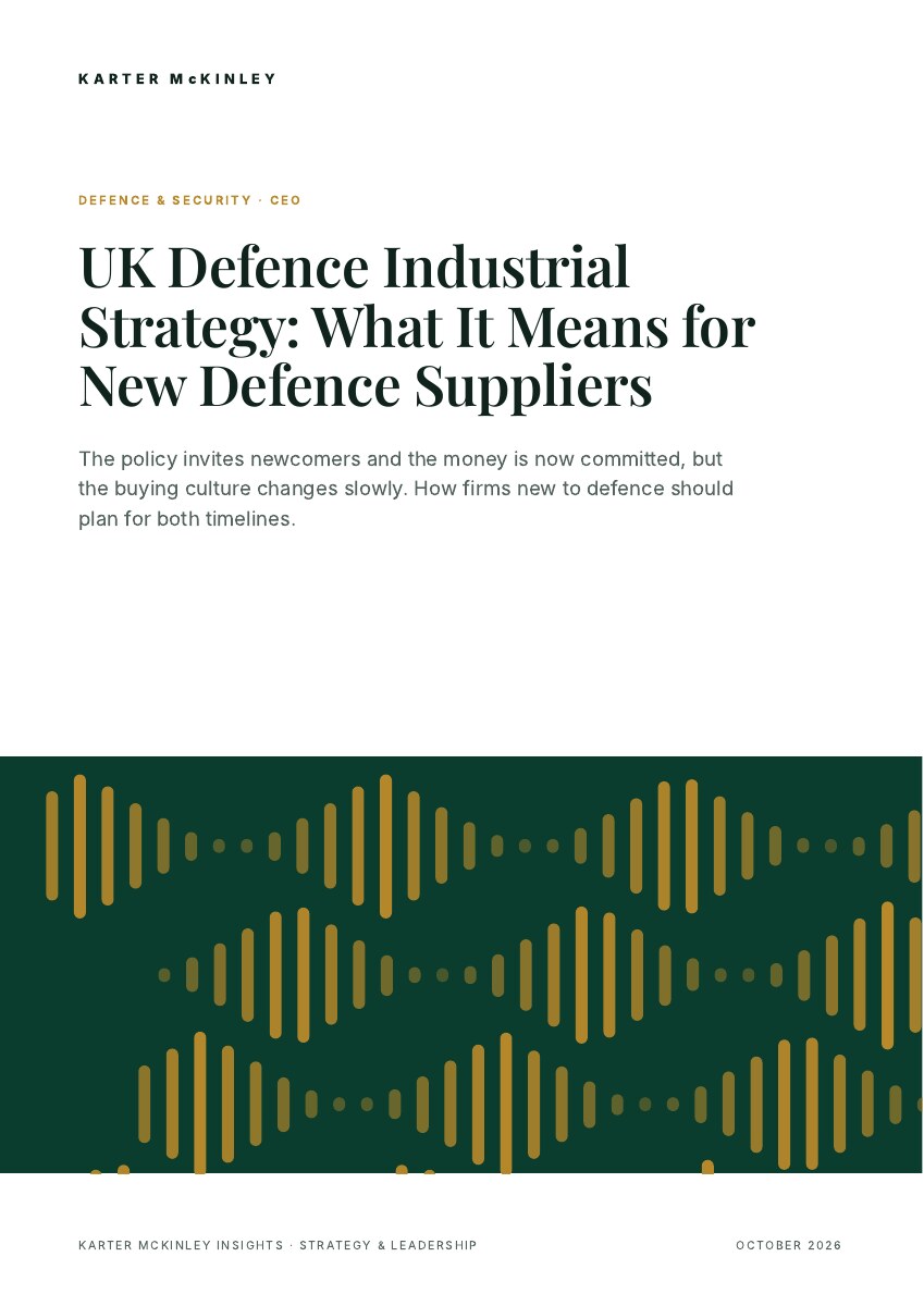 Front cover of UK Defence Industrial Strategy: What It Means for New Defence Suppliers