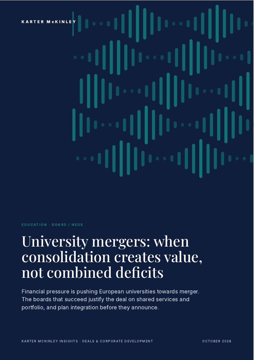 Front cover of University mergers: when consolidation creates value, not combined deficits